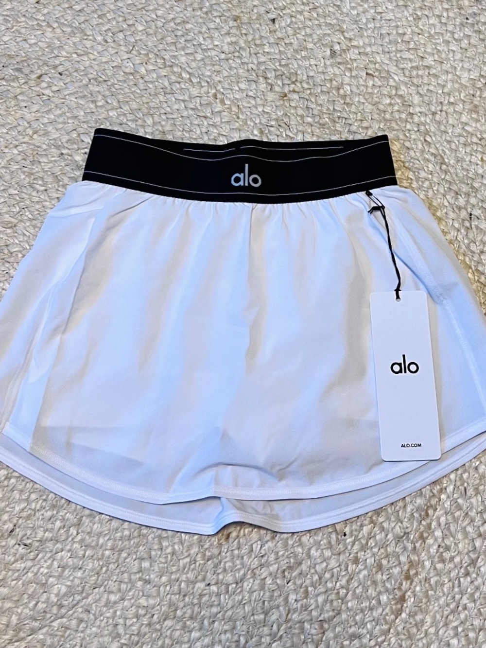 Brand NEW with tags Alo Match point tennis skirt, White XXS